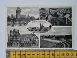 Äldre vykort, Gruß aus Frankfurt/Oder, 1938