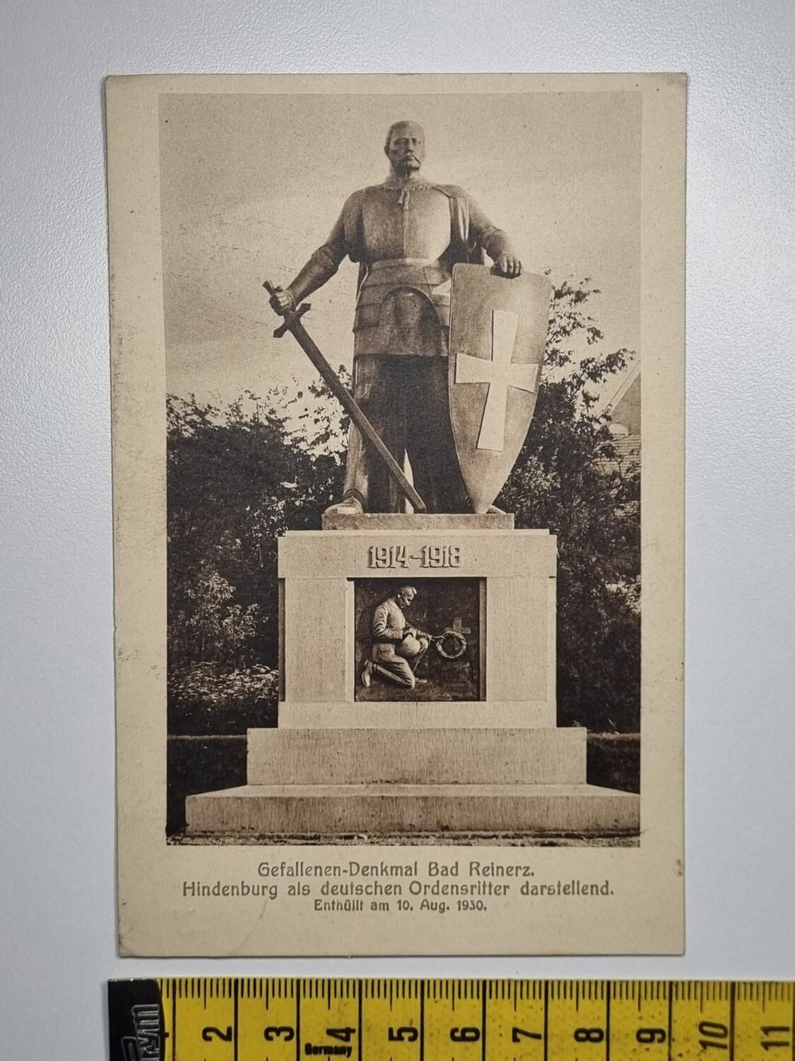 Äldre vykort, Gefallenen-Denkmal Bad Reinerz