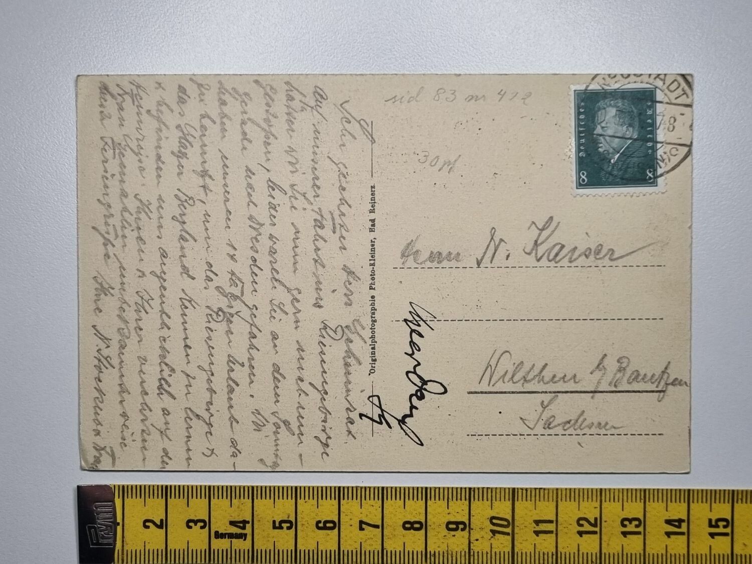 Äldre vykort, Gefallenen-Denkmal Bad Reinerz