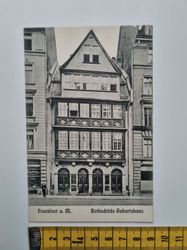 Äldre vykort, Frankfurt a. M. Rothschilds Geburtshaus,