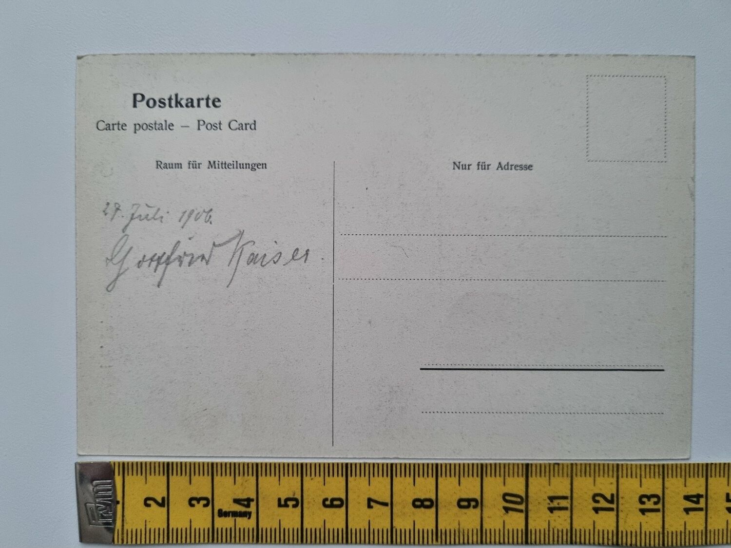 Äldre vykort, Frankfurt a. M. Goethe-Haus, daterat 1906