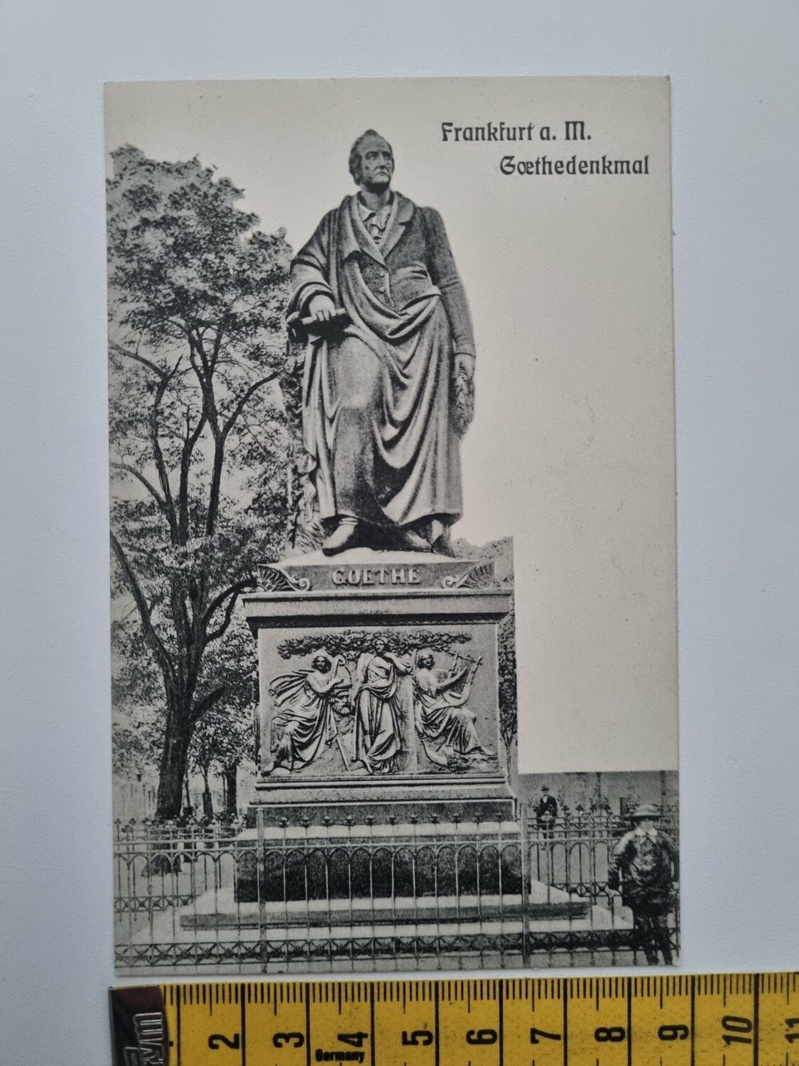 Äldre vykort, Frankfurt a. M. Goethedenkmal