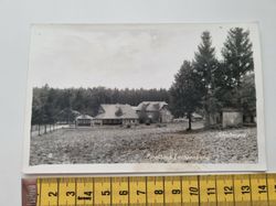 Äldre vykort, Forsthaus Luchsenburg med Adolf Hitler frimärke