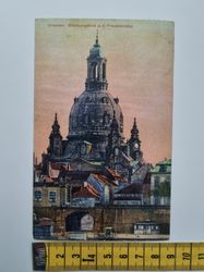 Äldre vykort, Dresden. Stimmungsbild a. d. Frauenkirche