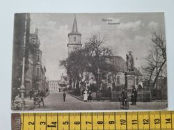 Äldre vykort, Dessau Neumarkt, stämplat 1916