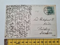 Äldre vykort, Dessau Neumarkt, stämplat 1916