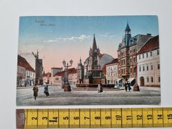 Äldre vykort, Dessau Kleiner Markt, stämplat 1917