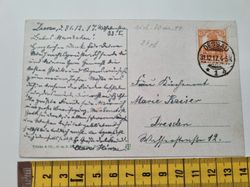 Äldre vykort, Dessau Kleiner Markt, stämplat 1917