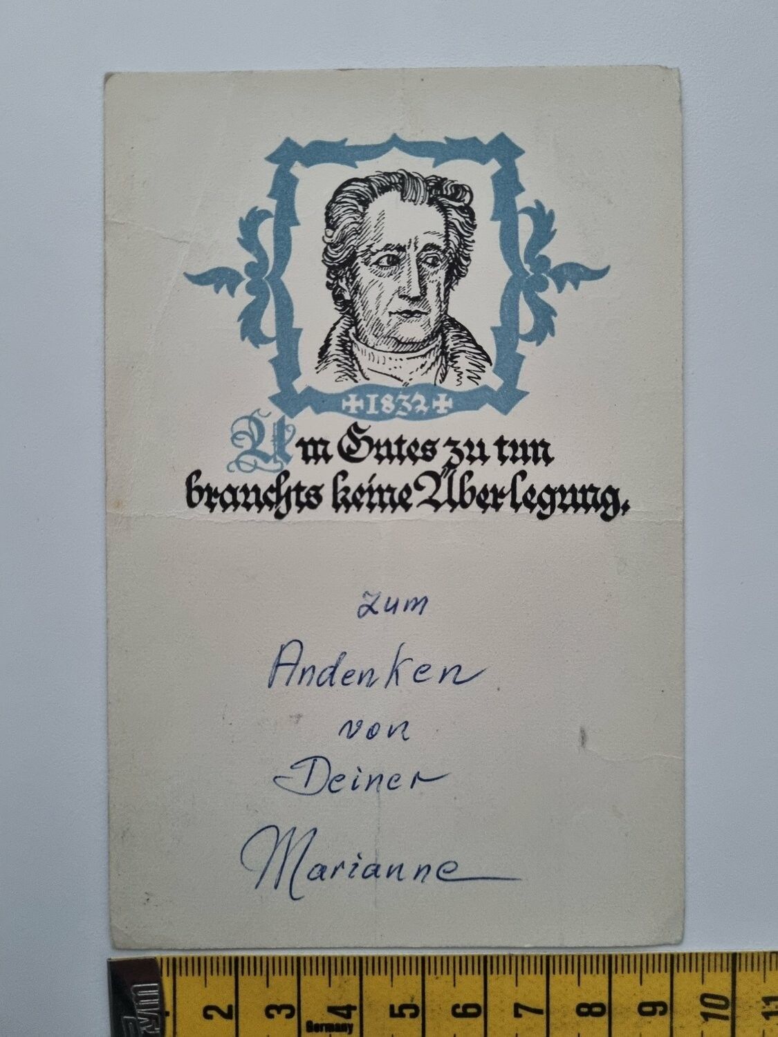Äldre vykort, daterat 1963