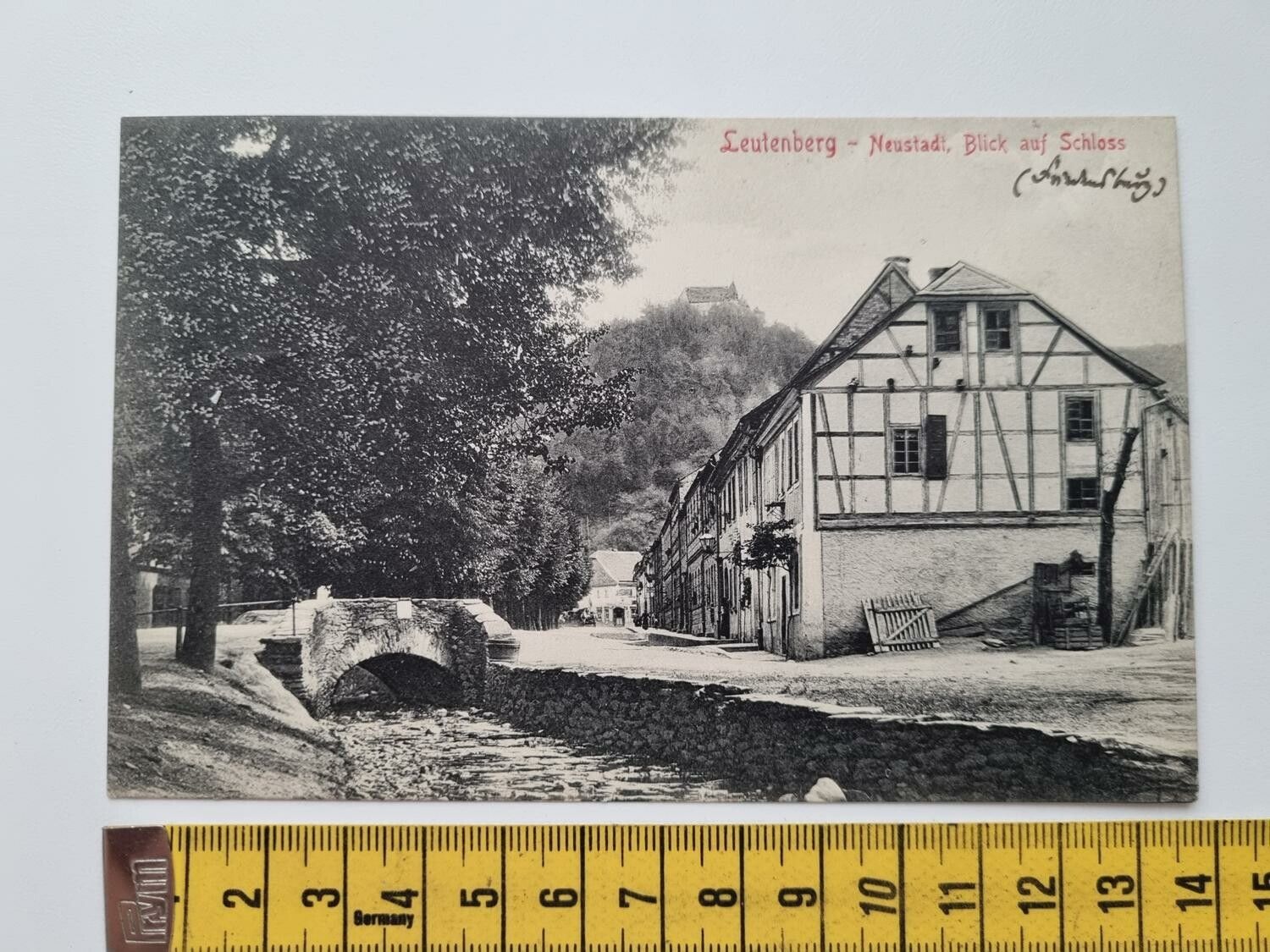 Äldre vykort, daterat 1917