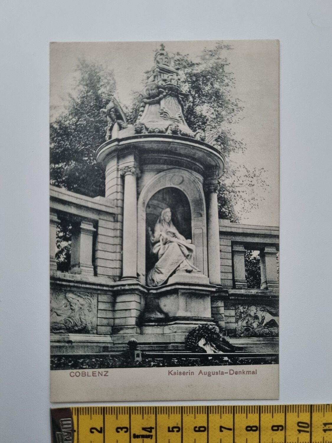 Äldre vykort, COBLENZ Kaiserin Augusta-Denkmal