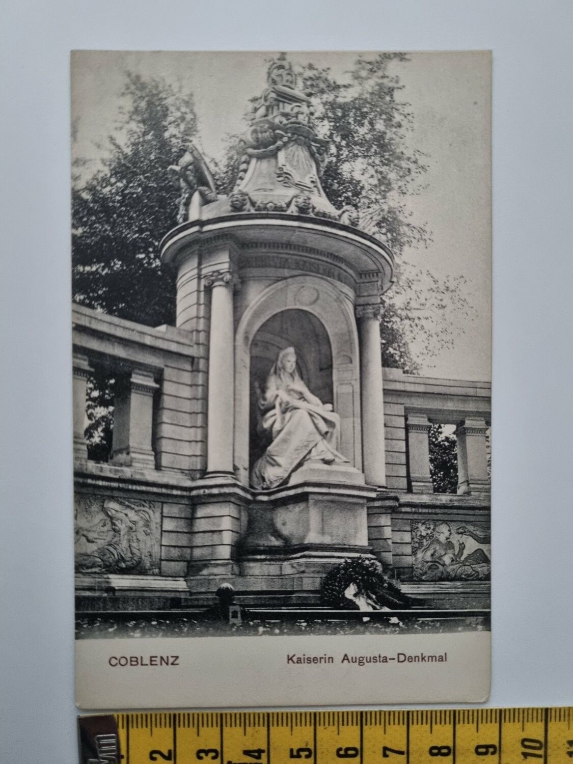 Äldre vykort, COBLENZ Kaiserin Augusta-Denkmal