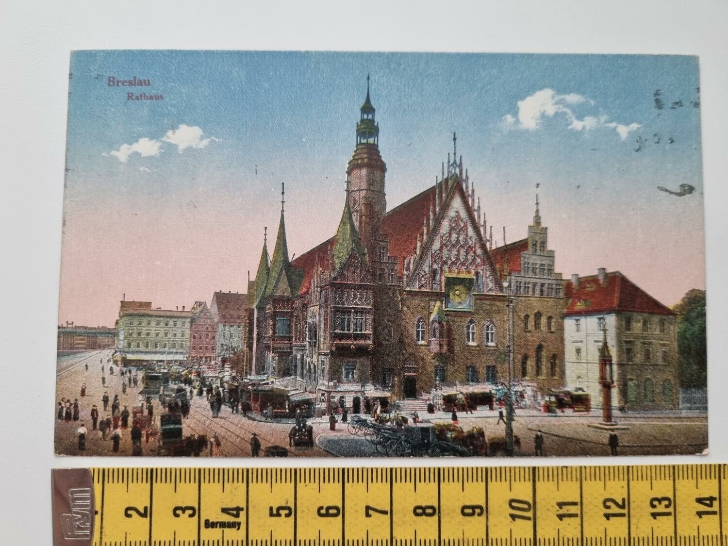 Äldre vykort, Breslau Rathaus
