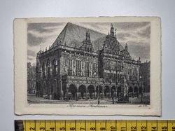 Äldre vykort, Bremen Rathaus
