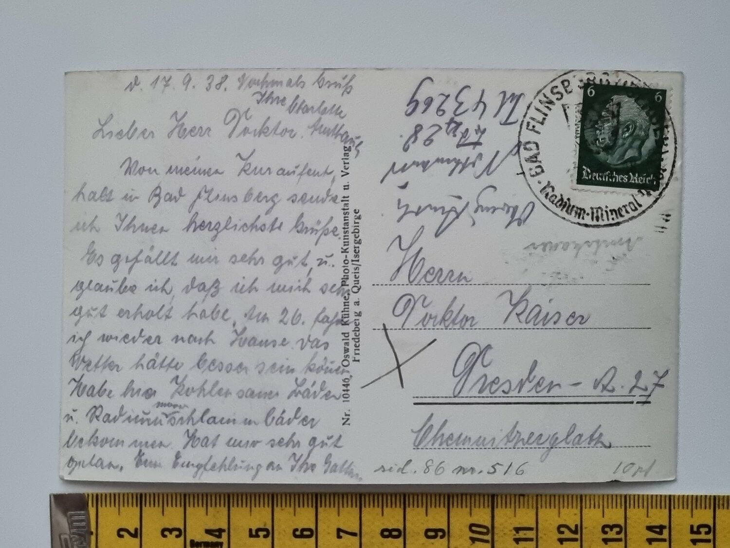 Äldre vykort, Bad Flinsberg