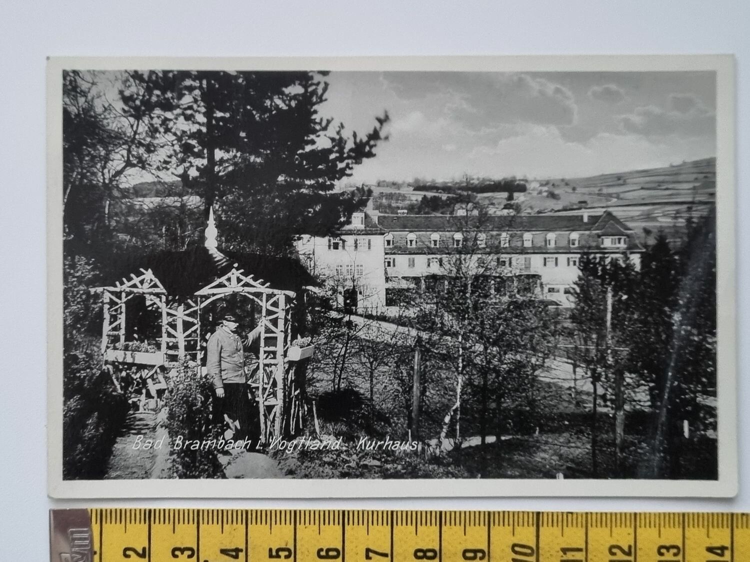 Äldre vykort, Bad Brambach i. Vogtland Kurhaus
