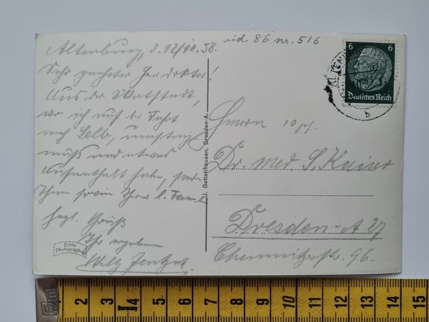 Äldre vykort, Altenburg Thür