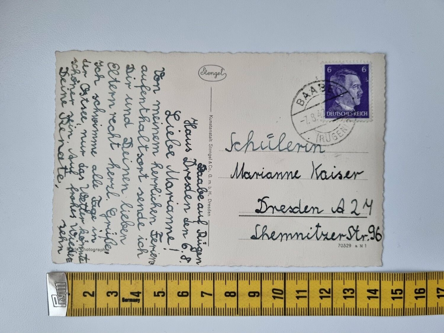 Vykort Tyskland, Dresden 1942