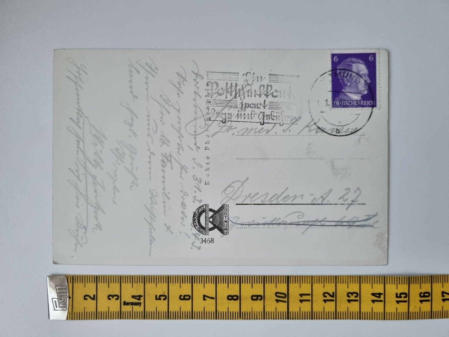 Vykort Tyskland, Dresden 1943