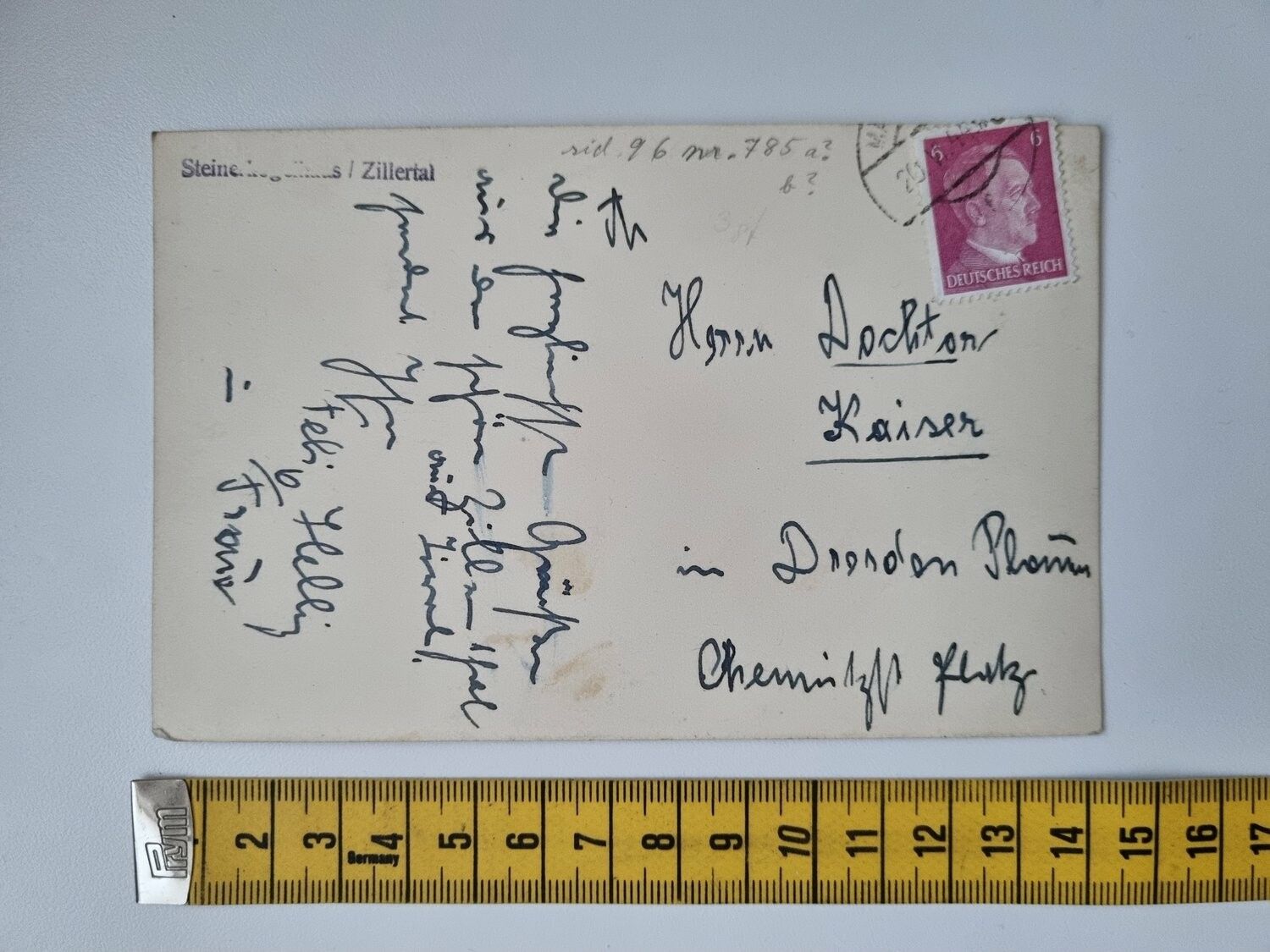 Äldre vykort Tyskland Dresden 1944