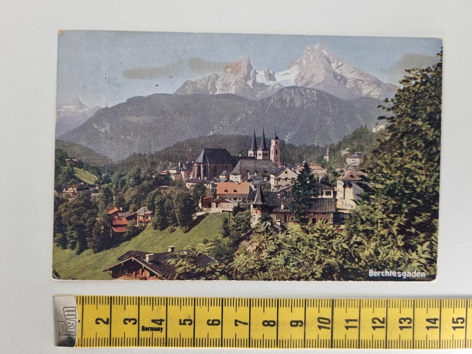 Äldre vykort Tyskland, Berchtesgaden. Stämplat 1929
