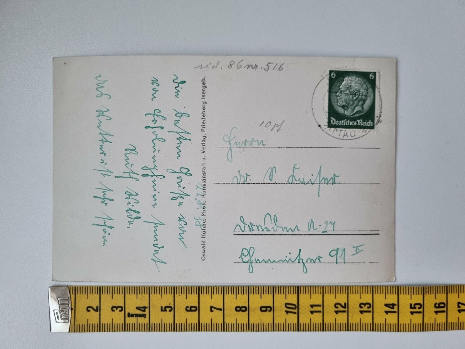 Vykort Tyskland 1938