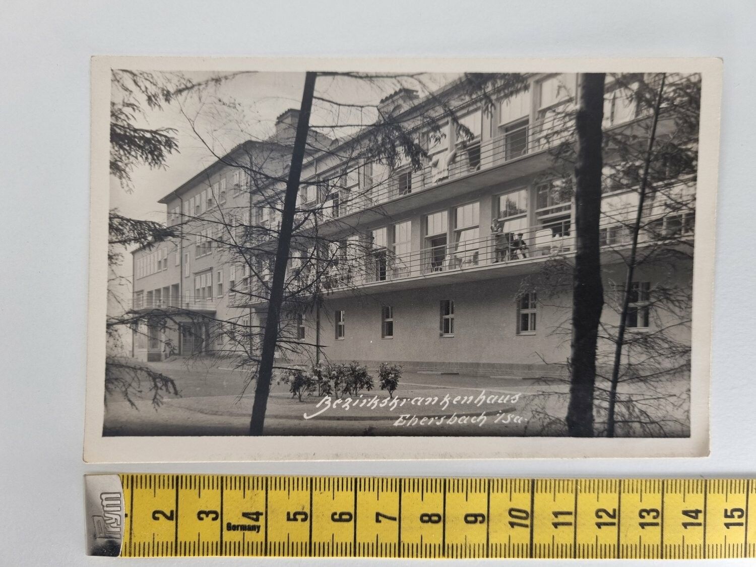 Äldre vykort Bezirkskrankenhaus Ebersbach 1932