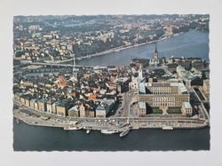 Vykort - Kort över Stockholm