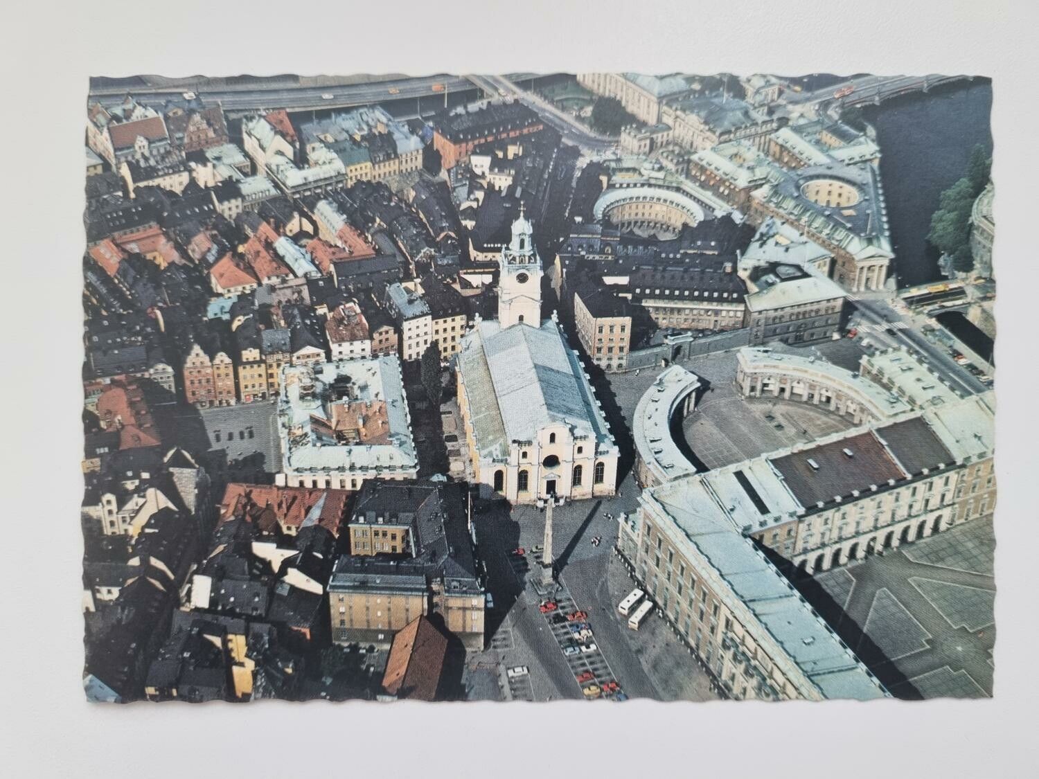 Vykort - Kort över Stockholm