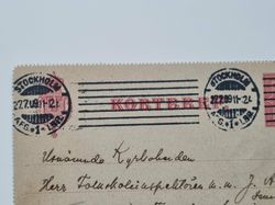 Äldre kortbrev, daterat 1909