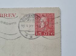 Äldre kortbrev, daterat 1929