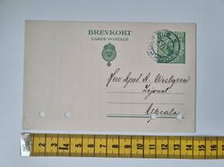 Äldre brevkort, hålstämplat. Stockholm 1921