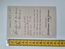 Äldre brevkort till uppsala. Hålstämplat 1921