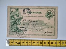 Äldre brefkort till Göteborg. Stämplat 1900