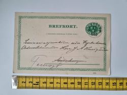 Äldre brefkort till Femsjö. Stämplat 1909