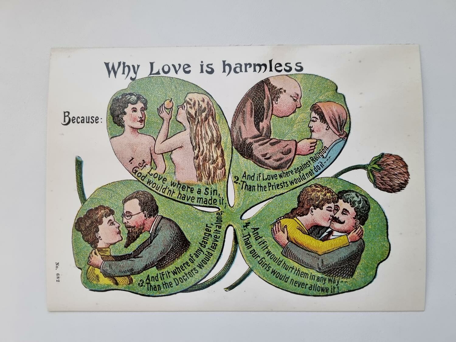 Vykort - Why love is harmless