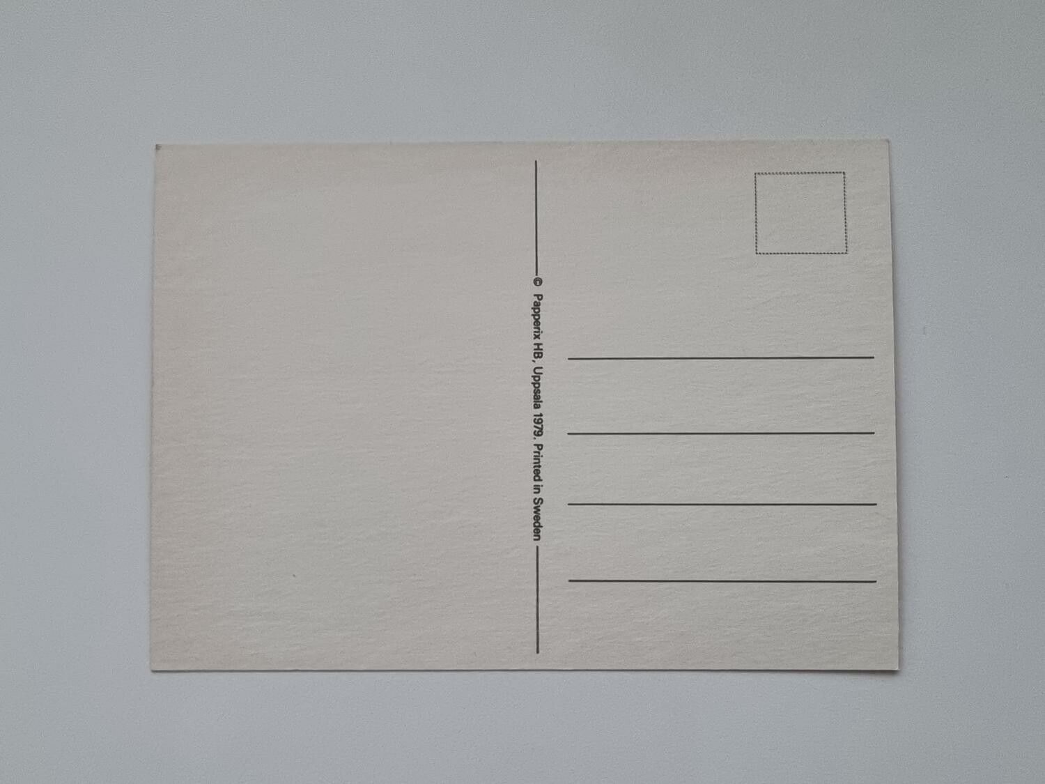 Vykort - Utropstecken - Papperix HB, Uppsala 1979. Printed in Sweden