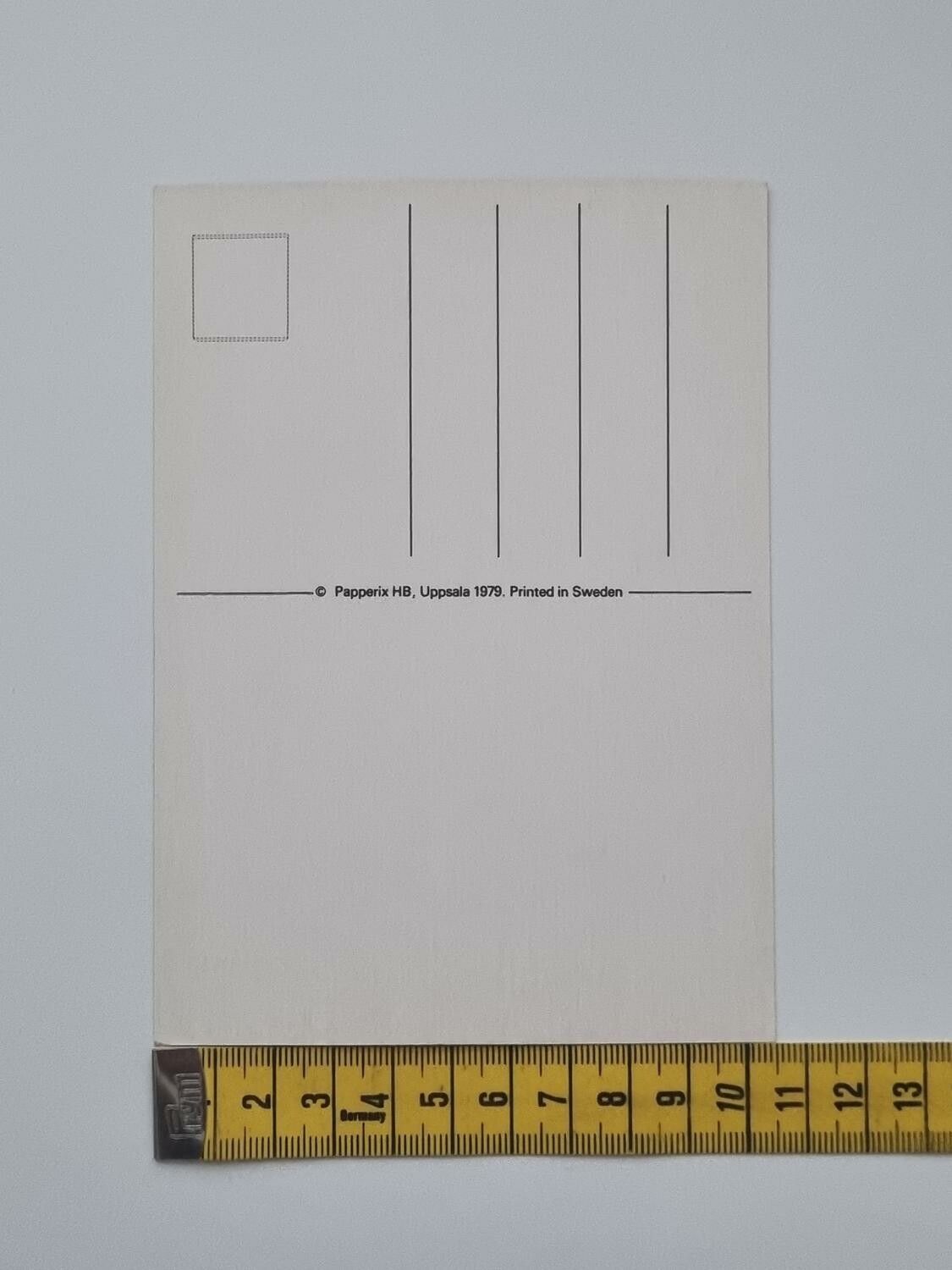 Vykort - Utropstecken - Papperix HB, Uppsala 1979. Printed in Sweden
