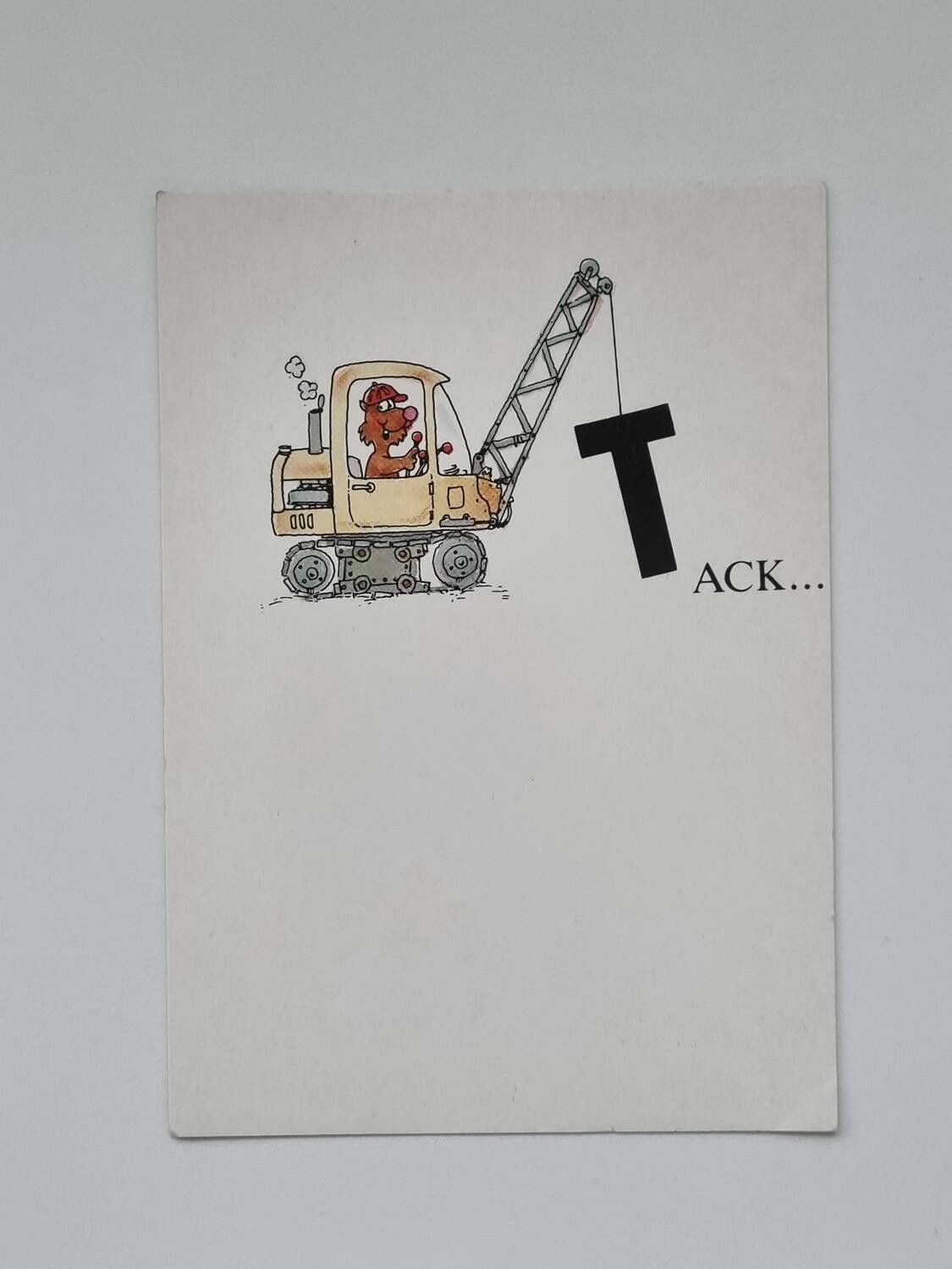 Vykort - Tack...