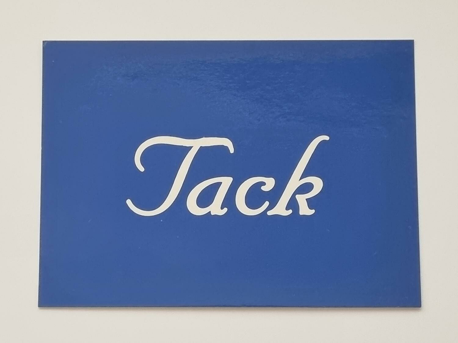 Vykort - Tack - Papperix HB, Uppsala 1979. Printed in Sweden