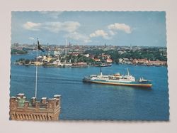 Vykort - Stockholm. Utsikt från söder mot Djurgården