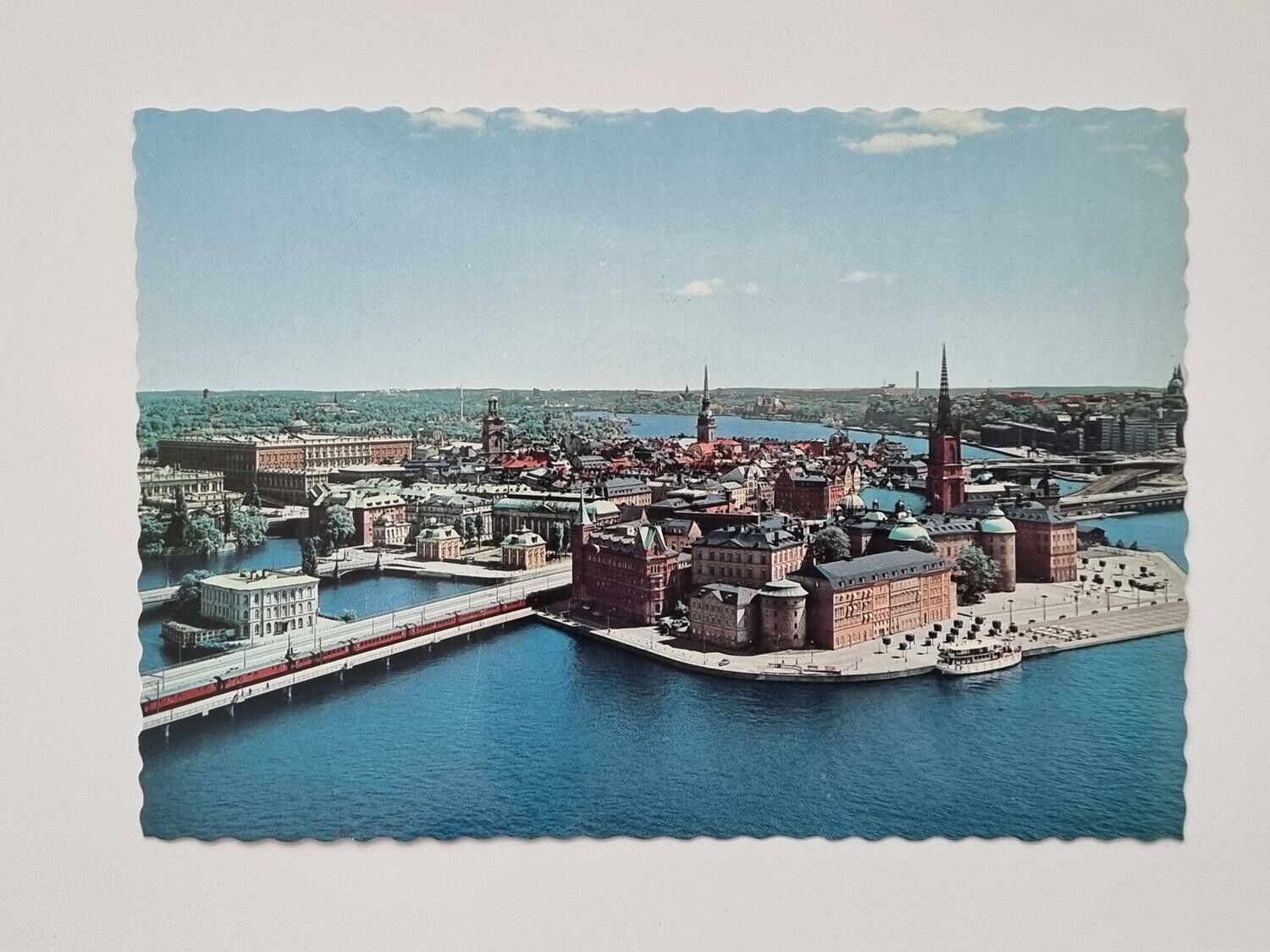 Vykort - Stockholm. Utsikt från Stadshustornet