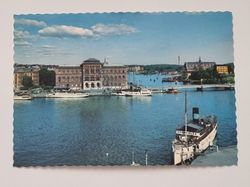 Vykort - Stockholm. Strömmen och Nationalmuseum