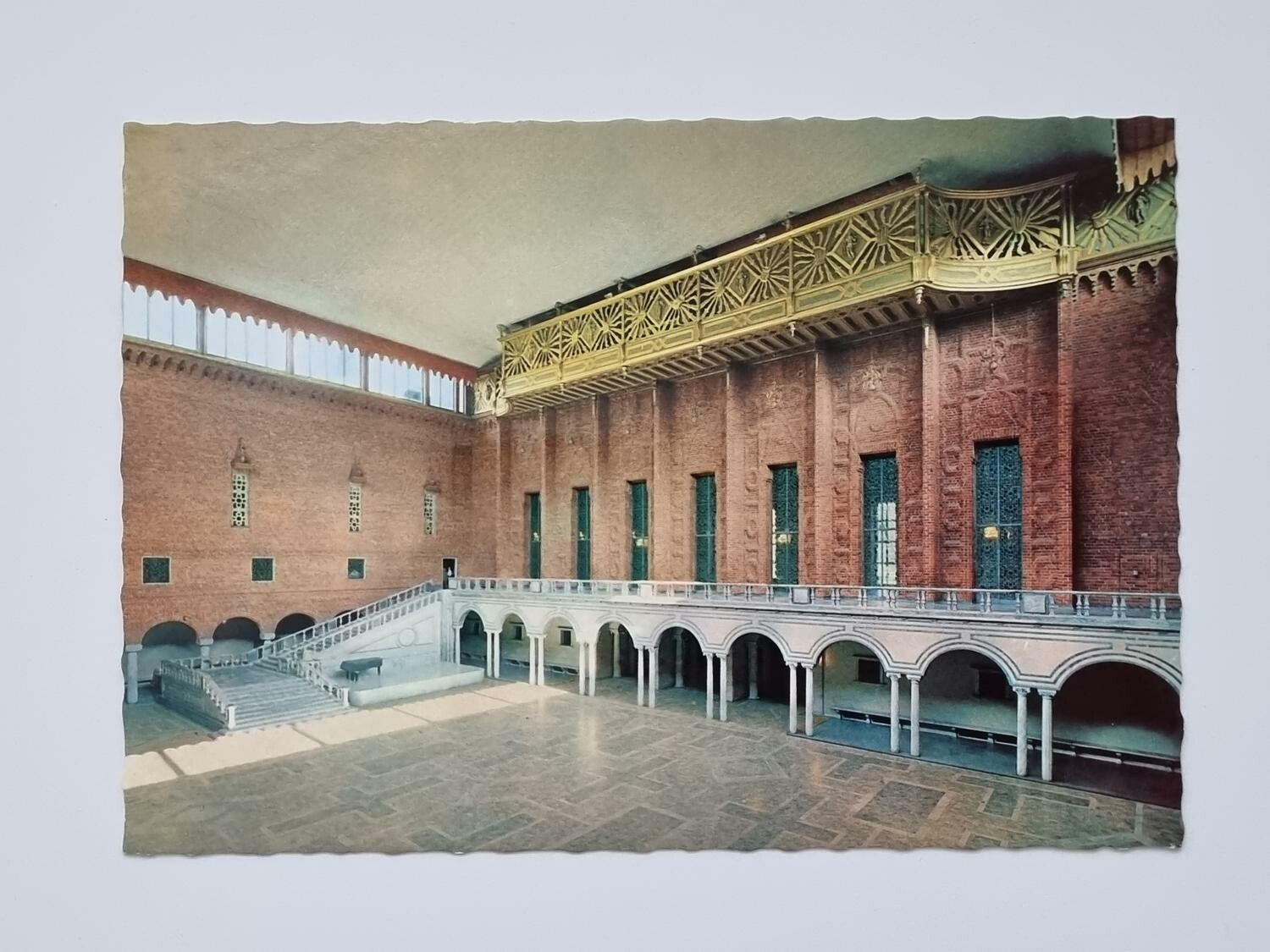 Vykort - Stockholm. Stadshuset. Blå Halles monumentalsal