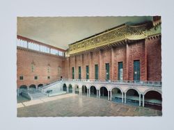 Vykort - Stockholm. Stadshuset. Blå Halles monumentalsal