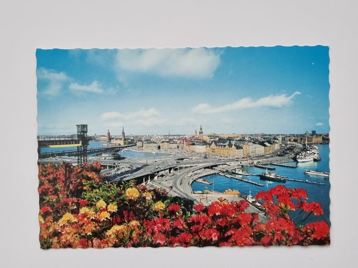 Vykort - Stockholm. Slussen och Gamla Sta'n