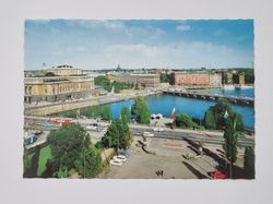 Vykort - Stockholm. Norrbro och Operan