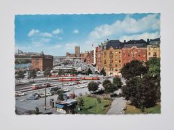 Vykort - Stockholm. Norra bantorget och Torsgatan