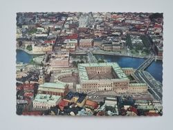 Vykort - Stockholm. Kungliga Slottet och Riksdagshuset