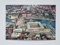 Vykort - Stockholm. Kungliga Slottet och Riksdagshuset
